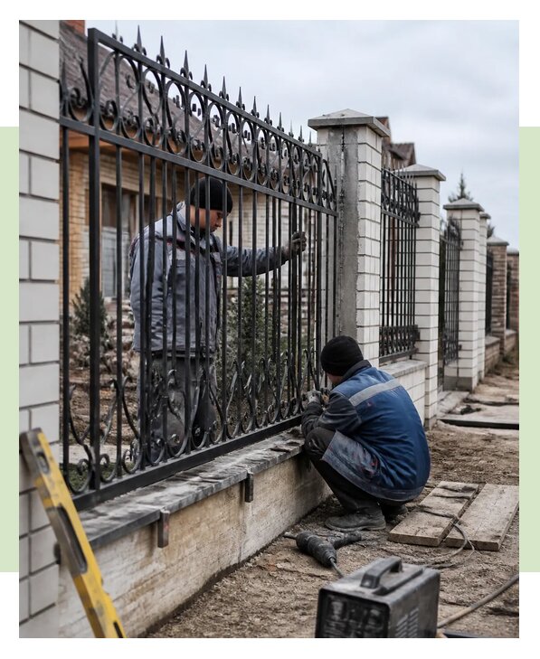 Профессиональный монтаж кованого забора в Кохме под ключ